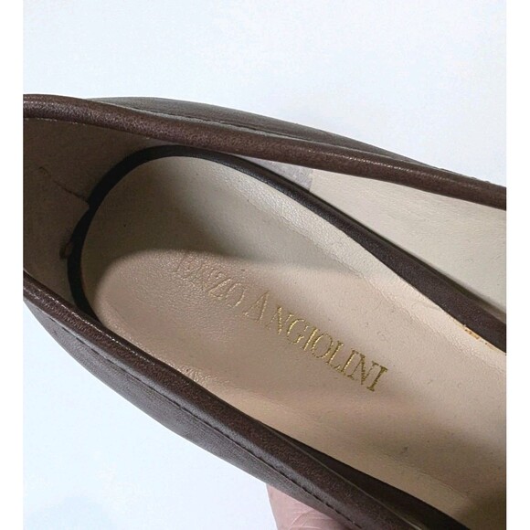 ENZO Angiolini Womens Brown Leather Loafer Size 8.5 M - Picture 5 of 6